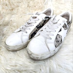 Madden Girl Snakeskin Sneakers Size 10